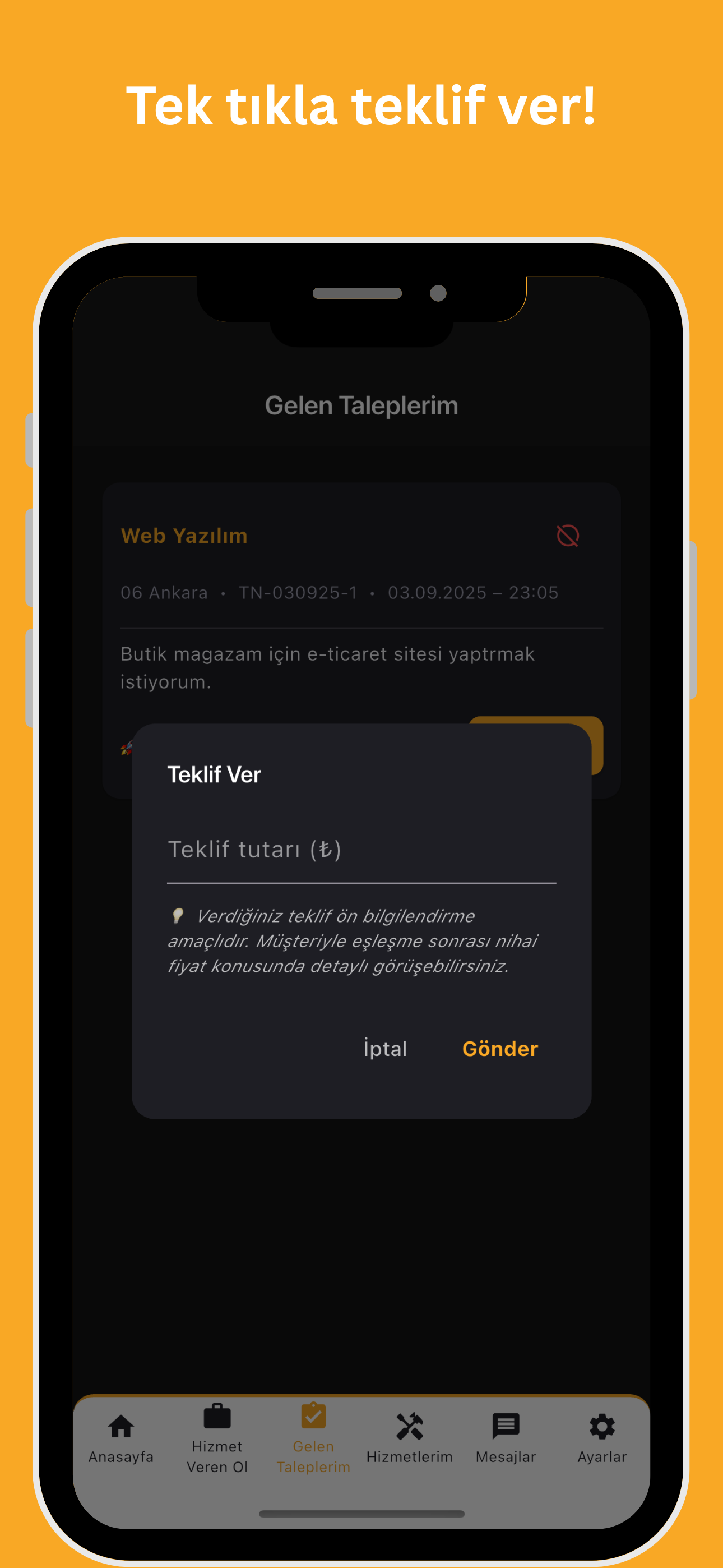 Teklif Ver